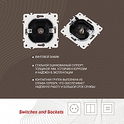 ТВ-розетка без рамки Arte Milano am-205 205.42-1.black цвет Черный-3