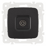 ТВ-розетка без рамки Arte Milano am-205 205.43-1.black цвет Черный