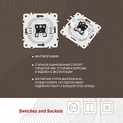 ТВ-розетка без рамки Arte Milano am-205 205.43-1.white цвет Белый-3