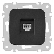 Розетка Ethernet RJ-45 без рамки Arte Milano am-205 205.45-1.black цвет Черный