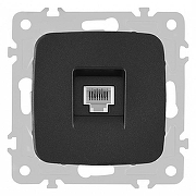 Розетка телефонная RJ-11 без рамки Arte Milano am-205 205.51-1.black цвет Черный