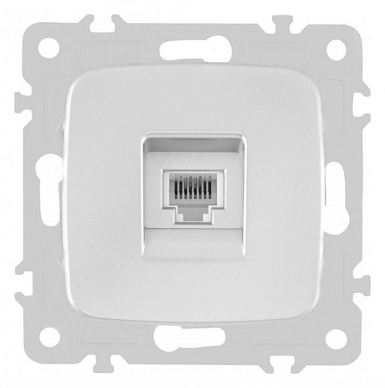 Розетка телефонная RJ-11 без рамки Arte Milano am-205 205.51-1.silver 