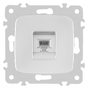 Розетка телефонная RJ-11 без рамки Arte Milano am-205 205.51-1.silver цвет Серебро