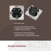 Выключатель двухклавишный без рамки Arte Milano 206 206.30-2.white цвет Белый-2