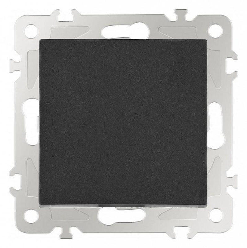 Выключатель проходной одноклавишный без рамки Arte Milano 206 206.32-1.black 