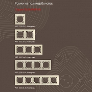 Выключатель проходной двухклавишный без рамки Arte Milano 206 206.32-2.shampan цвет Бежевый-3