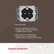 Розетка двойная с заземлением, без рамки Arte Milano am-206 206.40-2.silver цвет Серебро-3