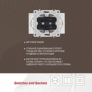 Розетка двойная с заземлением, без рамки Arte Milano am-206 206.40-2.white цвет Белый-3