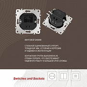 Розетка USB, без рамки Arte Milano am-206 206.46-1.shampan цвет Бежевый-3