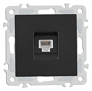 Розетка телефонная RJ-11 без рамки Arte Milano am-206 206.51-1.black цвет Черный