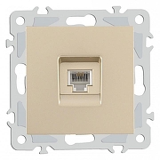 Розетка телефонная RJ-11 без рамки Arte Milano am-206 206.51-1.shampan цвет Бежевый