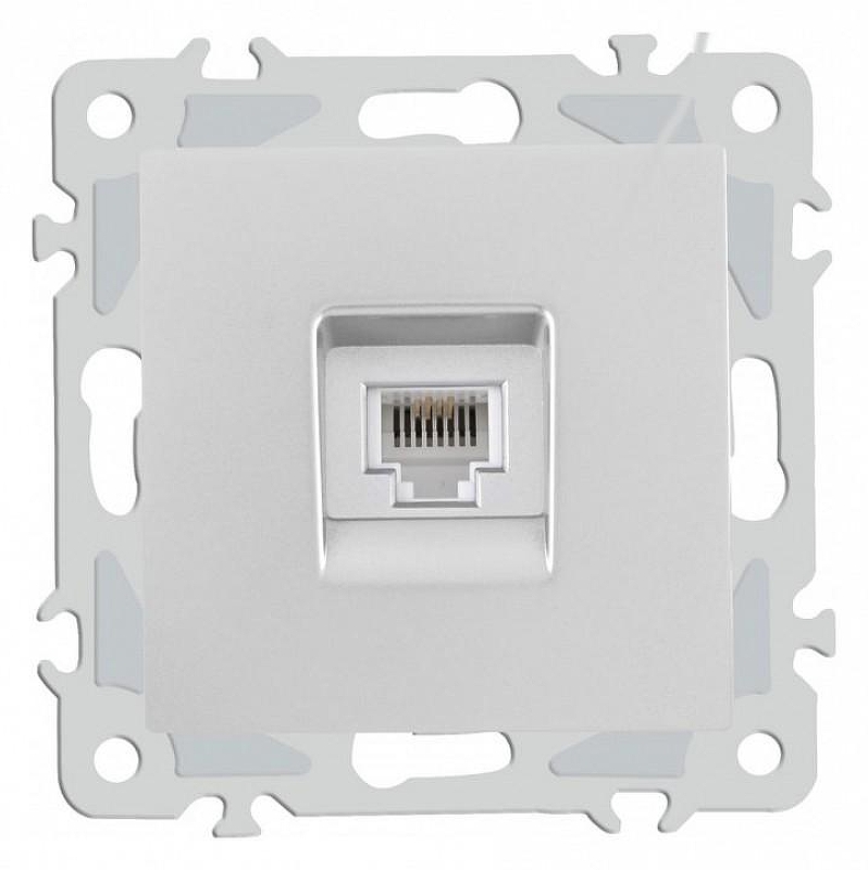 Розетка телефонная RJ-11 без рамки Arte Milano am-206 206.51-1.silver 