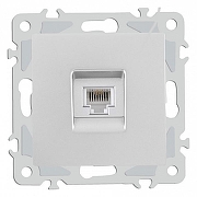 Розетка телефонная RJ-11 без рамки Arte Milano am-206 206.51-1.silver цвет Серебро