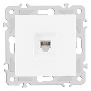 Розетка телефонная RJ-11 без рамки Arte Milano am-206 206.51-1.white цвет Белый