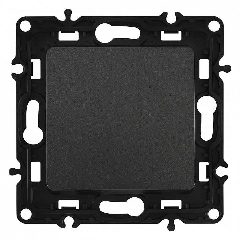 Выключатель проходной одноклавишный без рамки Arte Milano 217 217.32-1.black 