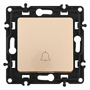 Кнопка звонка без рамки Arte Milano 217 217.36-1.shampan цвет Бежевый