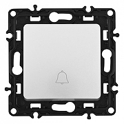 Кнопка звонка без рамки Arte Milano 217 217.36-1.silver цвет Серебро