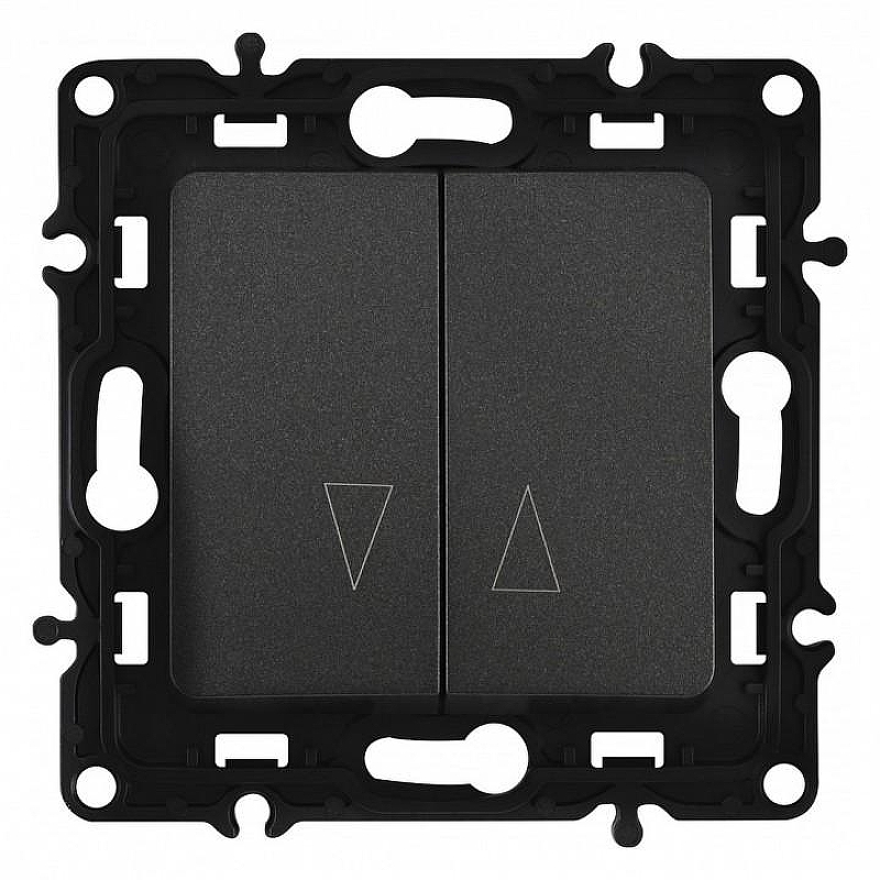 Выключатель для жалюзи без рамки Arte Milano 217 217.38-2.black 