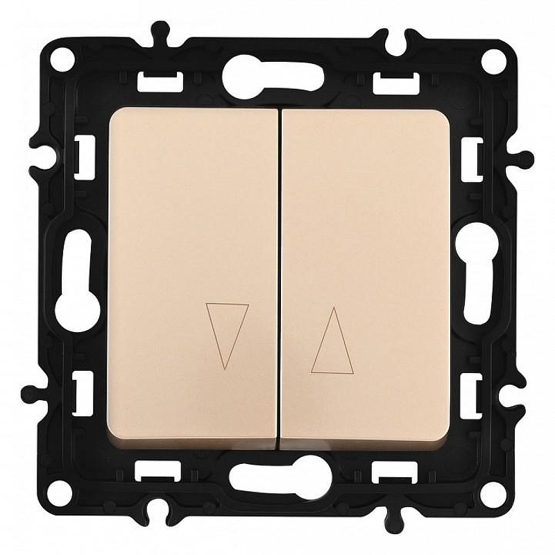 Выключатель для жалюзи без рамки Arte Milano 217 217.38-2.shampan 