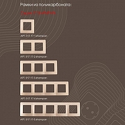 Выключатель для жалюзи без рамки Arte Milano 217 217.38-2.shampan цвет Бежевый-3