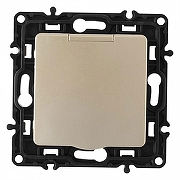 Розетка влагозащищенная с заземлением и со шторкой с крышкой Arte Milano am-217 217.41-1.shampan цвет Бежевый-2