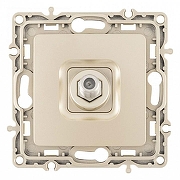 ТВ-розетка без рамки Arte Milano am-217 217.42-1.shampan цвет Бежевый