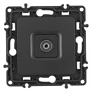 ТВ-розетка без рамки Arte Milano am-217 217.43-1.black цвет Черный