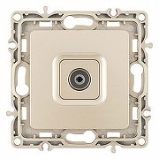 ТВ-розетка без рамки Arte Milano am-217 217.43-1.shampan цвет Бежевый