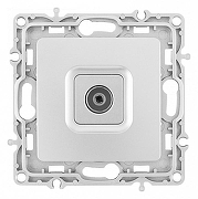 ТВ-розетка без рамки Arte Milano am-217 217.43-1.silver цвет Серебро