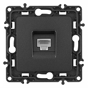 Розетка Ethernet RJ-45 без рамки Arte Milano am-217 217.45-1.black цвет Черный