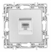 Розетка Ethernet RJ-45 без рамки Arte Milano am-217 217.45-1.silver цвет Серебро