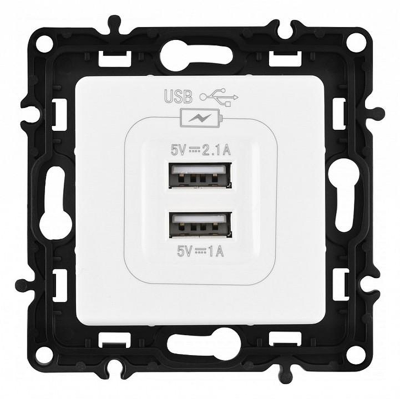 Розетка USB, без рамки Arte Milano am-217 217.46-1.white 