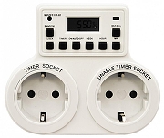 Розетка с таймером Feron TM25 23236 цвет Белый