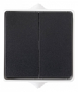 Выключатель двухклавишный Arte Milano 309 309.30-2.grey цвет Серый-2