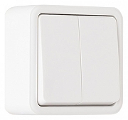 Выключатель двухклавишный Arte Milano 310 310.30-2.white цвет Белый