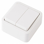 Выключатель двухклавишный Arte Milano 310 310.30-2.white цвет Белый-1