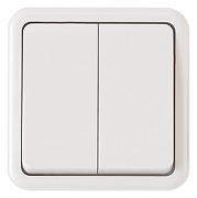 Выключатель двухклавишный Arte Milano 310 310.30-2.white цвет Белый-2