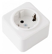 Розетка с заземлением и со шторкой Arte Milano am-310 310.40-1.white цвет Белый-1