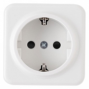 Розетка с заземлением и со шторкой Arte Milano am-310 310.40-1.white цвет Белый-2