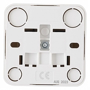 Розетка с заземлением и со шторкой Arte Milano am-310 310.40-1.white цвет Белый-3