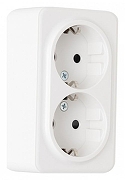 Розетка двойная с заземлением Arte Milano am-310 310.40-2.white цвет Белый