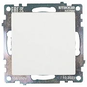 Выключатель одноклавишный проходной без рамки Stekker Катрин 39572 