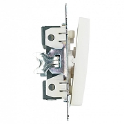 Выключатель одноклавишный проходной без рамки Stekker Катрин 39572 -3