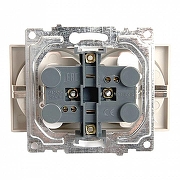 Розетка с заземлением и со шторками, без рамки Stekker Катрин 39598 цвет Бежевый-3