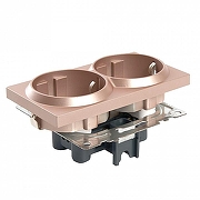 Розетка с заземлением и со шторками, без рамки Stekker Катрин 39598 цвет Бежевый-5