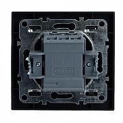 Выключатель проходной одноклавишный Stekker Эрна 39619 цвет Черный-2