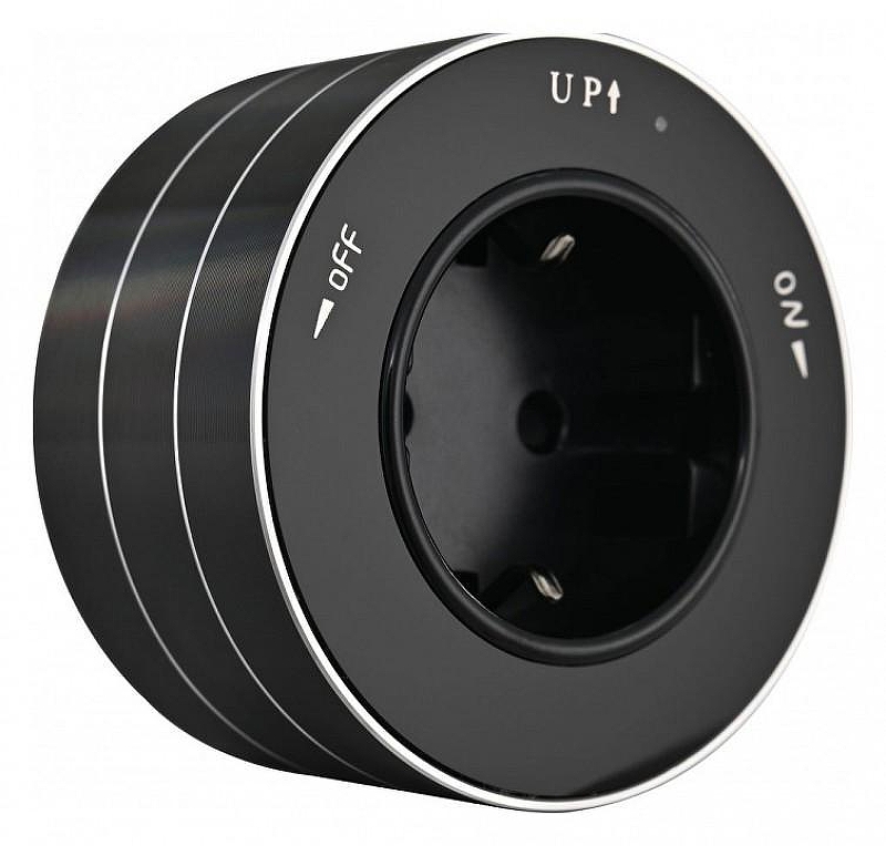 Розетка с заземлением на треке Arte Milano Am-track-sockets 380011TS/ES Black 