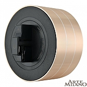 Розетка с заземлением на треке Arte Milano Am-track-sockets 380011TS/ES Gold цвет Золото-1