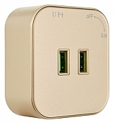 Розетка 2xUSB на треке Arte Milano Am-track-sockets 380022TS/USBx2 Gold цвет Золото