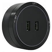 Розетка 2xUSB на треке Arte Milano Am-track-sockets 380066TS LED/USBx2 Black цвет Черный